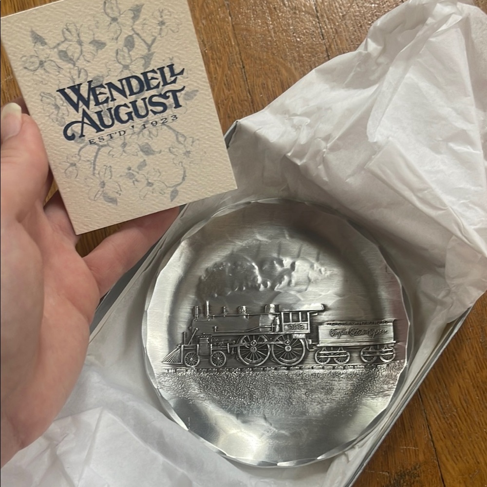 Wendell August Silver Train Aluminum on Pewter Giftware